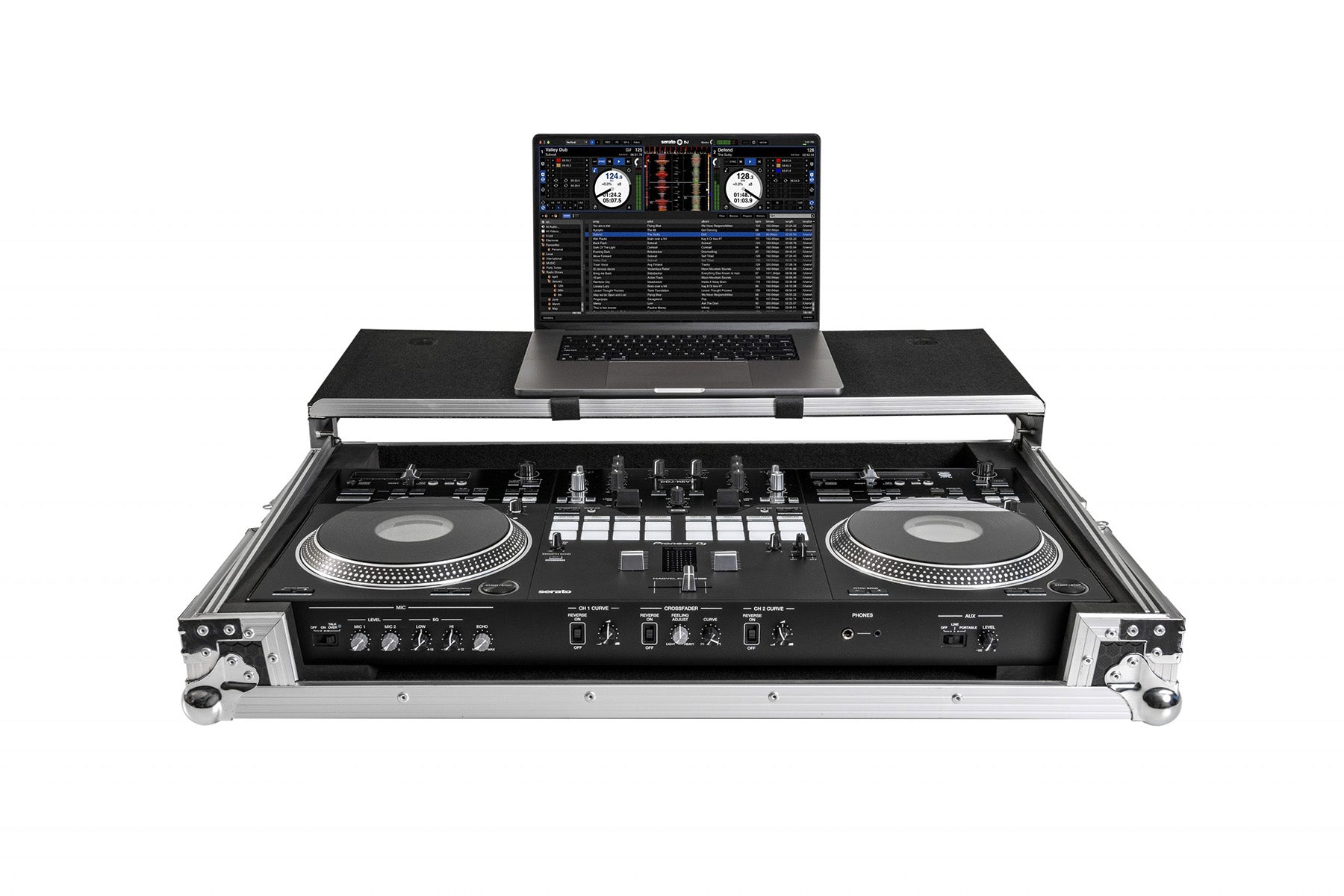Headliner Flight Case with Laptop Platform for Pioneer DJ DDJ-REV7