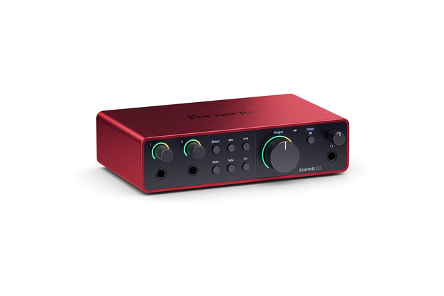 Focusrite Scarlett 2I2 Studio 4th Gen - Interface audio USB - Rouge