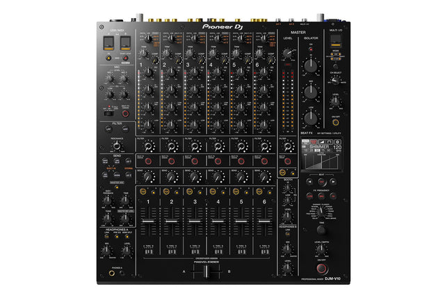 Pioneer DJ DJM-V10 and DJ Skin Clear Protector Bundle