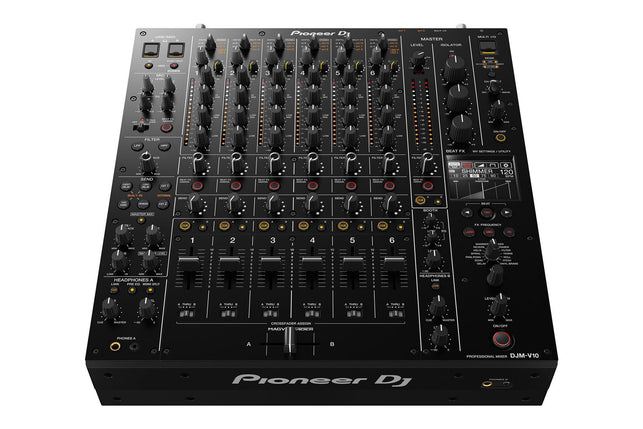 Pioneer DJ DJM-V10 and DJ Skin Clear Protector Bundle