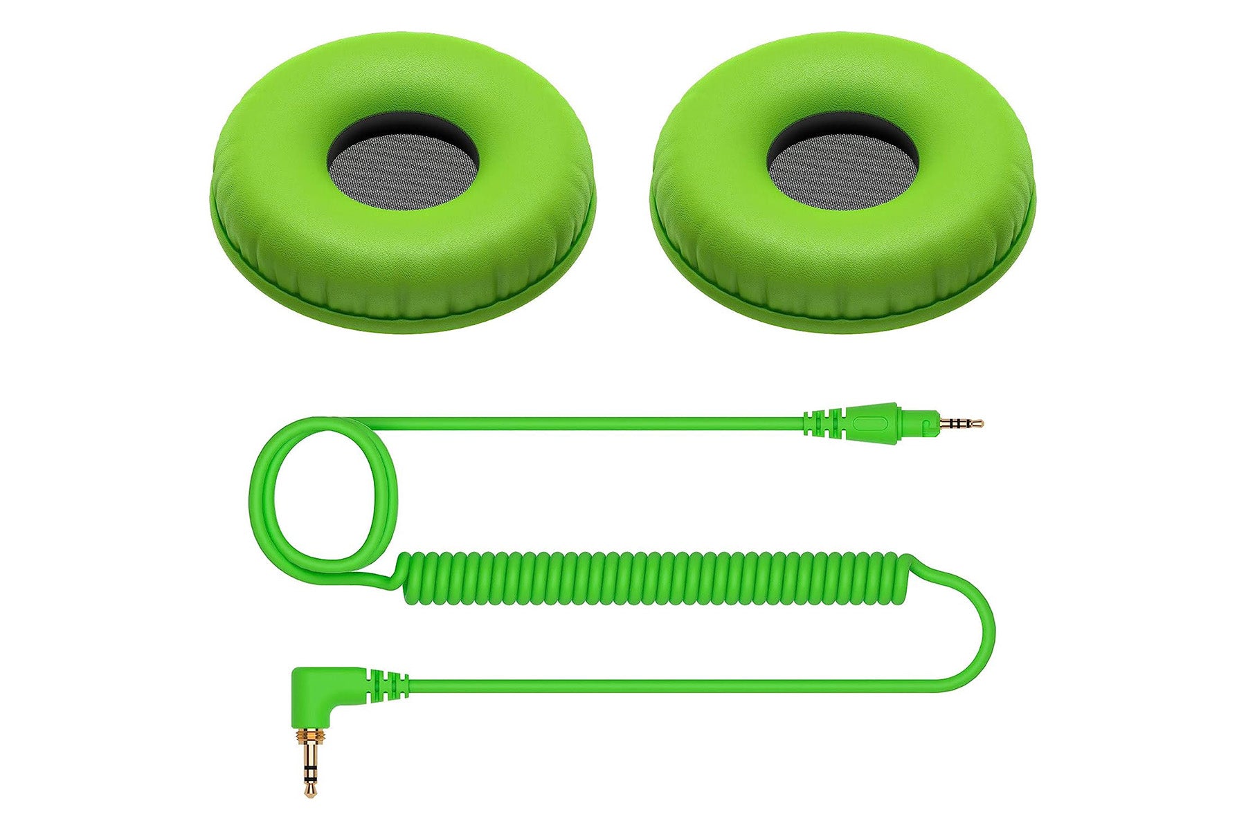 Pioneer DJ CUE1 Series Ear Pad and Cord (Green) - DJ TechTools