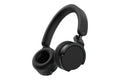 AlphaTheta HDJ-F9 black on-ear wireless DJ headphones, angled view