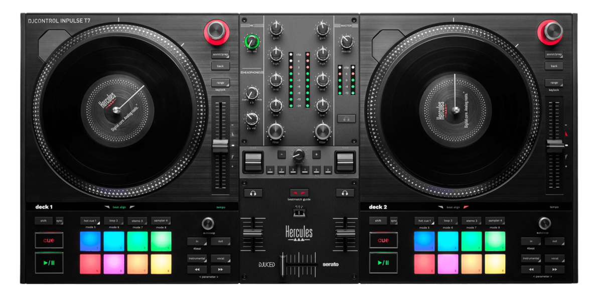 Hercules DJ Control Inpulse T7 DJ Motorized — TechTools Controller DJ