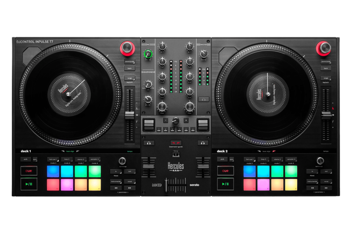 Hercules DJ Control Inpulse T7 Motorized DJ Controller — DJ TechTools | DJ-Controller