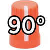 Super Knob 90° / Neon Orange (Rubber)