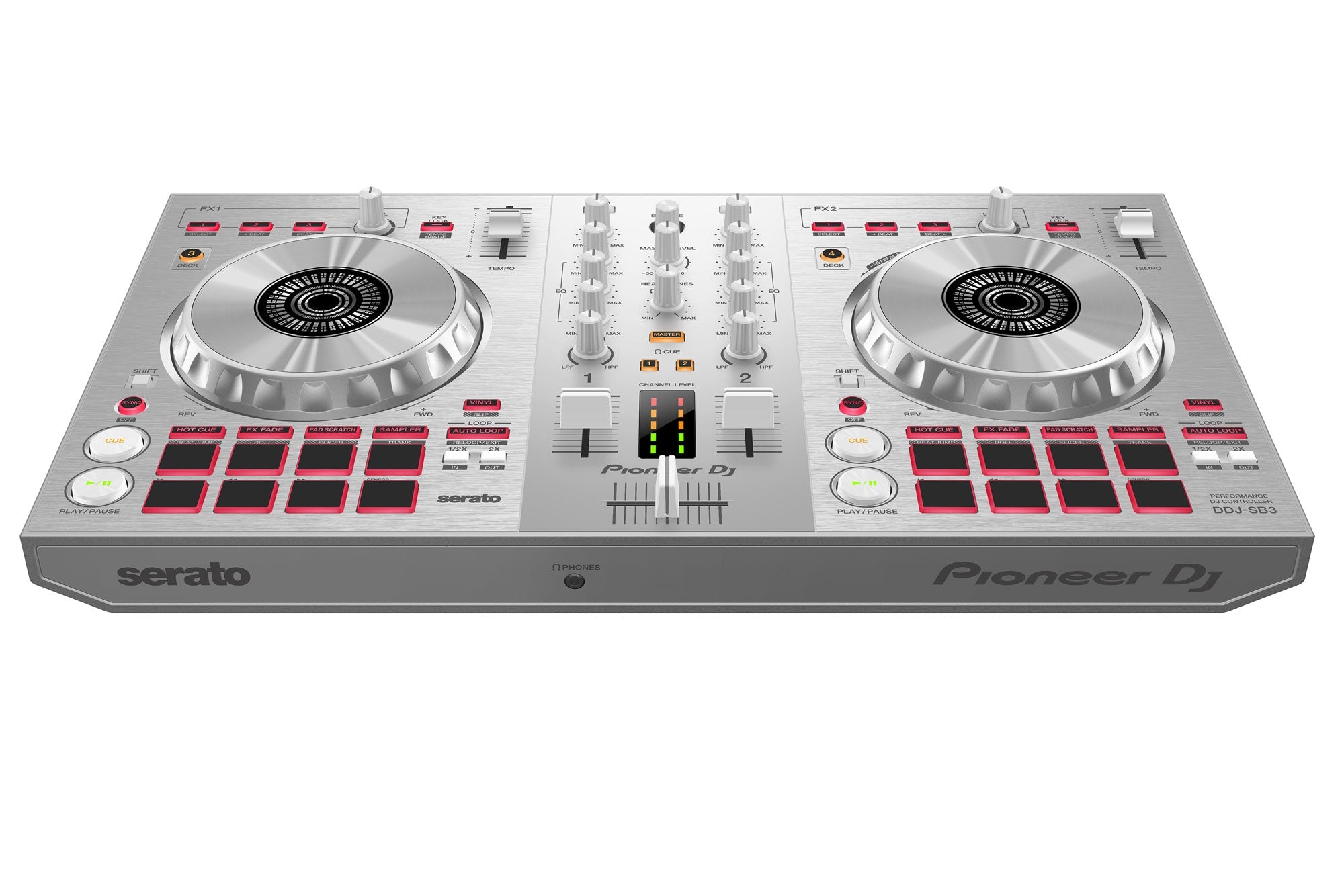 Pioneer DJ DDJ-SB3-S Limited Edition Silver DJ Controller - DJ TechTools