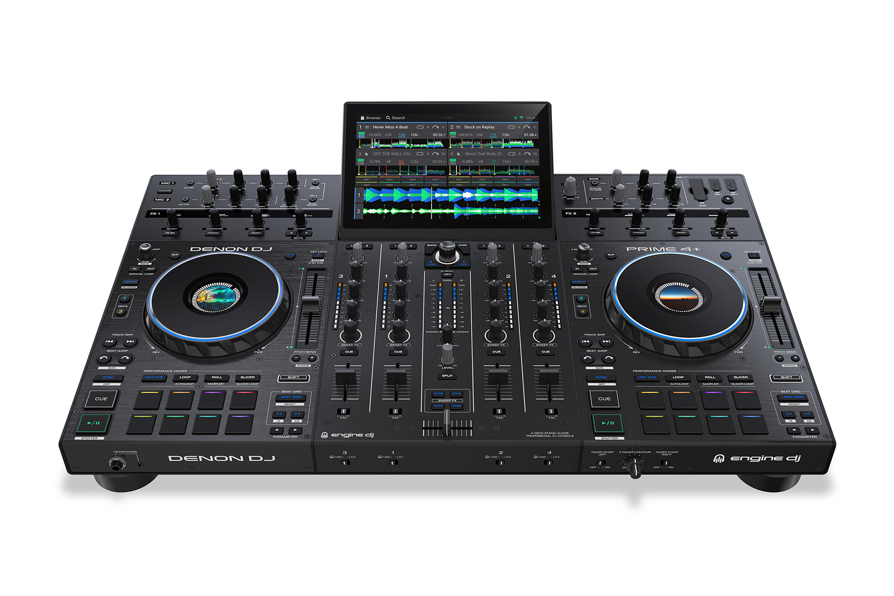DENON DJ prime4 DJ機材 Prime 4: Details of Denon DJ's New $1,699 4-Deck Standalone