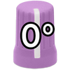 Super Knob 0° / Purple (Rubber)