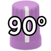 Super Knob 90° / Purple (Rubber)