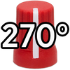 Super Knob 270° / Red (Rubber)