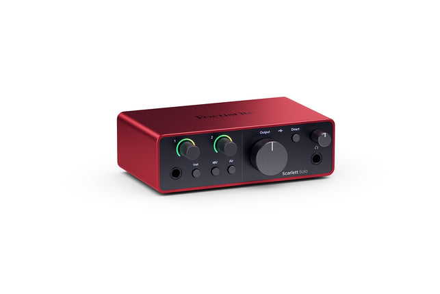 Focusrite Scarlett Solo 4th Gen, 2-in, 2-out USB audio interface 
