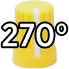 Super Knob 270° / Yellow (Rubber)