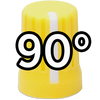 Super Knob 90° / Yellow (Rubber)