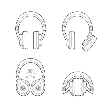 Audio-Technica ATH-M40x Closed Ear Monitoring Headphones — DJ 
