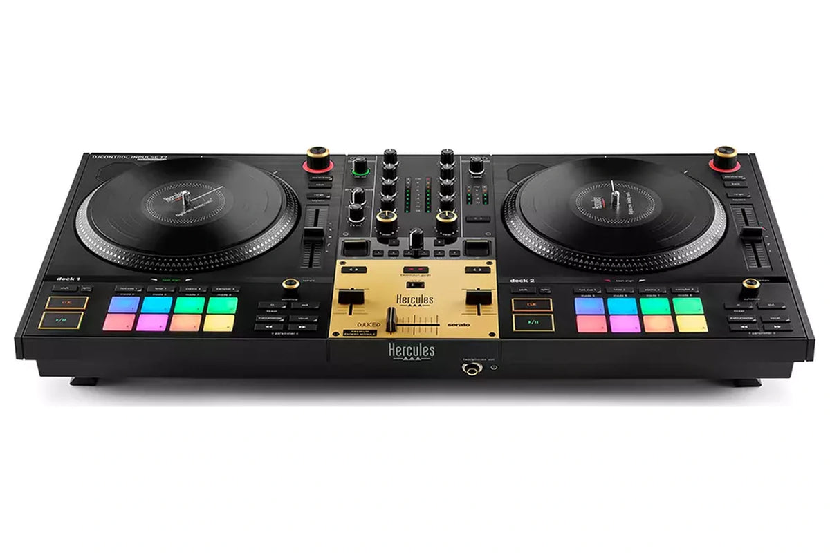 Hercules DJControl Inpulse T7 Premium Edition angled front view