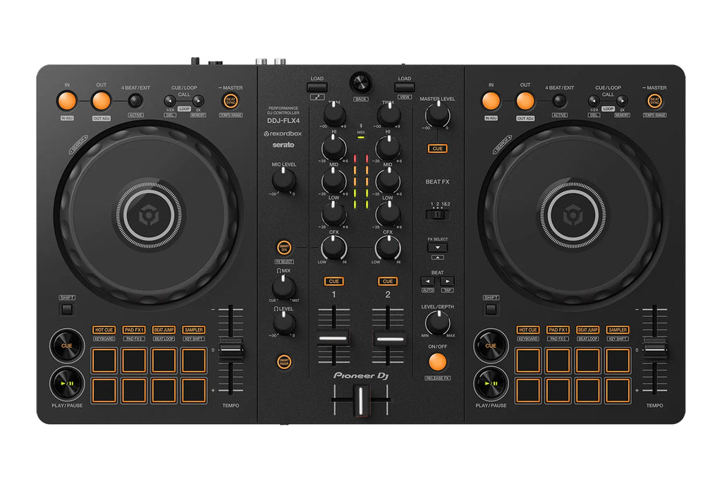 Pioneer DJ DDJ-FLX4 + Chroma Caps Bundle
