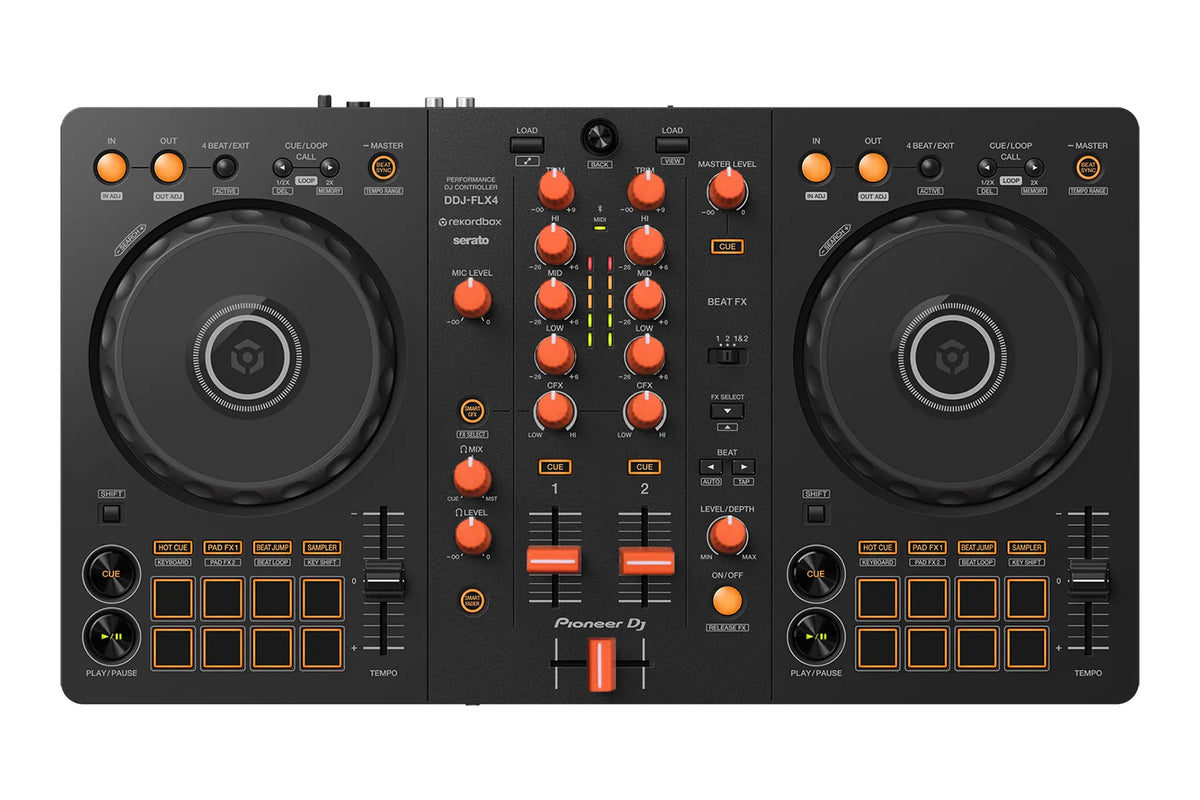 Pioneer DJ DDJ-FLX4 + Chroma Caps Bundle