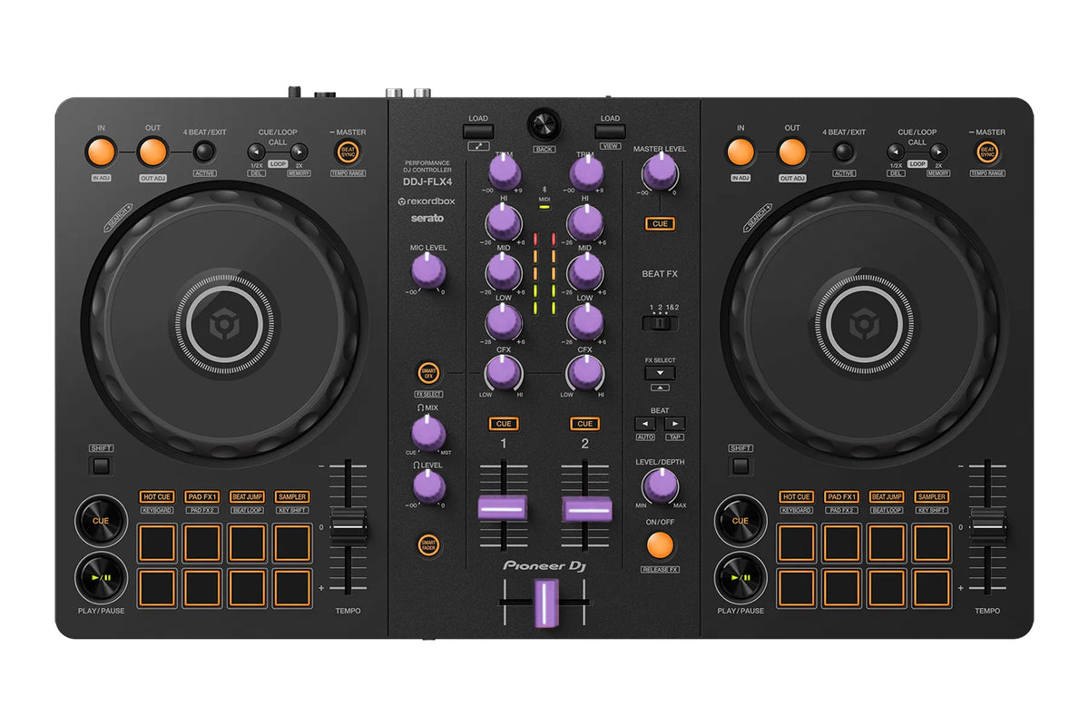 Pioneer DJ DDJ-FLX4 + Chroma Caps Bundle