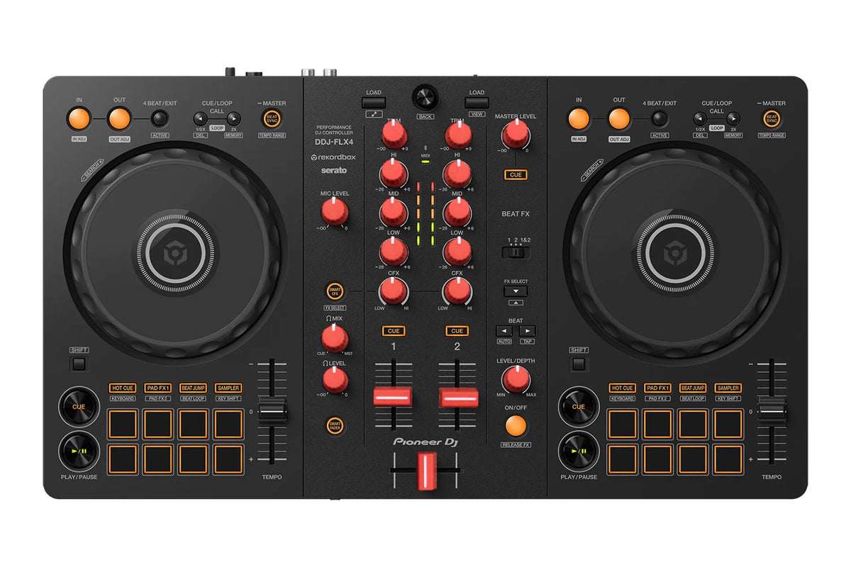 Pioneer DJ DDJ-FLX4 + Chroma Caps Bundle