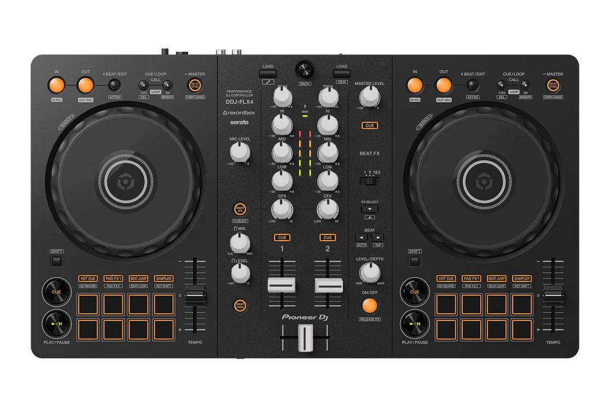 Pioneer DJ DDJ-FLX4 + Chroma Caps Bundle