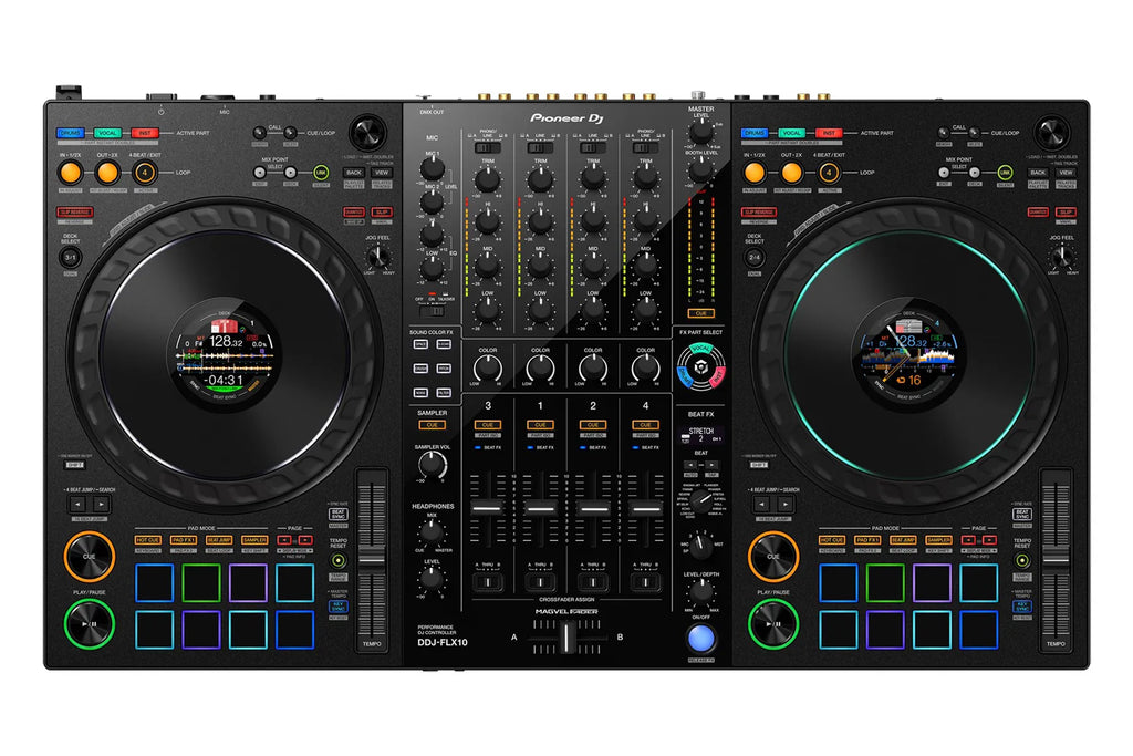 Pioneer DJ DDJ-FLX10 + Chroma Caps Bundle