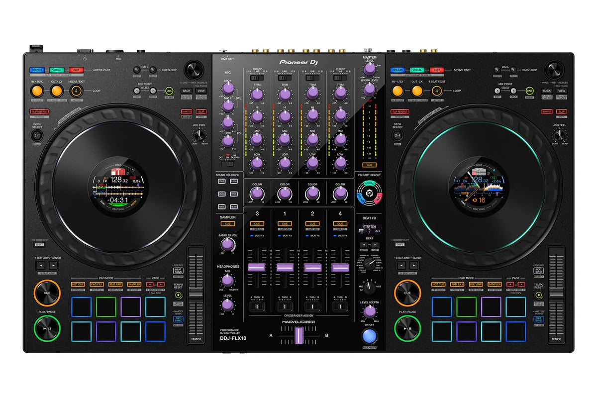 Pioneer DJ DDJ-FLX10 + Chroma Caps Bundle