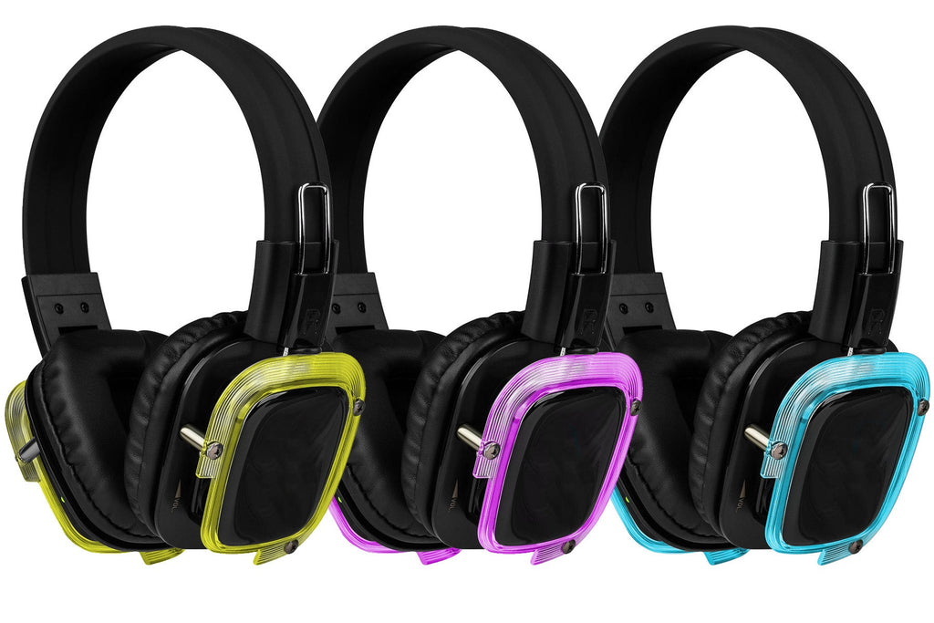 Wireless battery-powered Silent Disco headphone package for Outdoor DJ and Yoga events - DJ TechTools